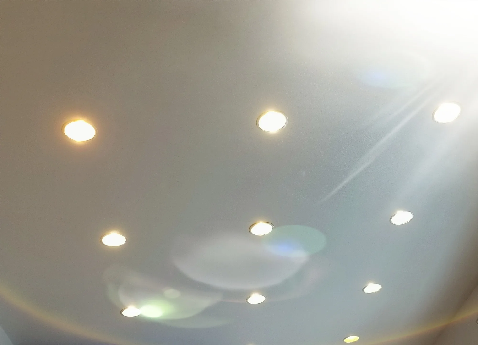 Recessed Ceiling Lights! Geometric Shapes!